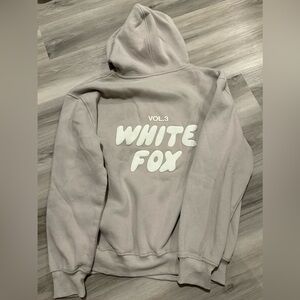 White fox hoodie